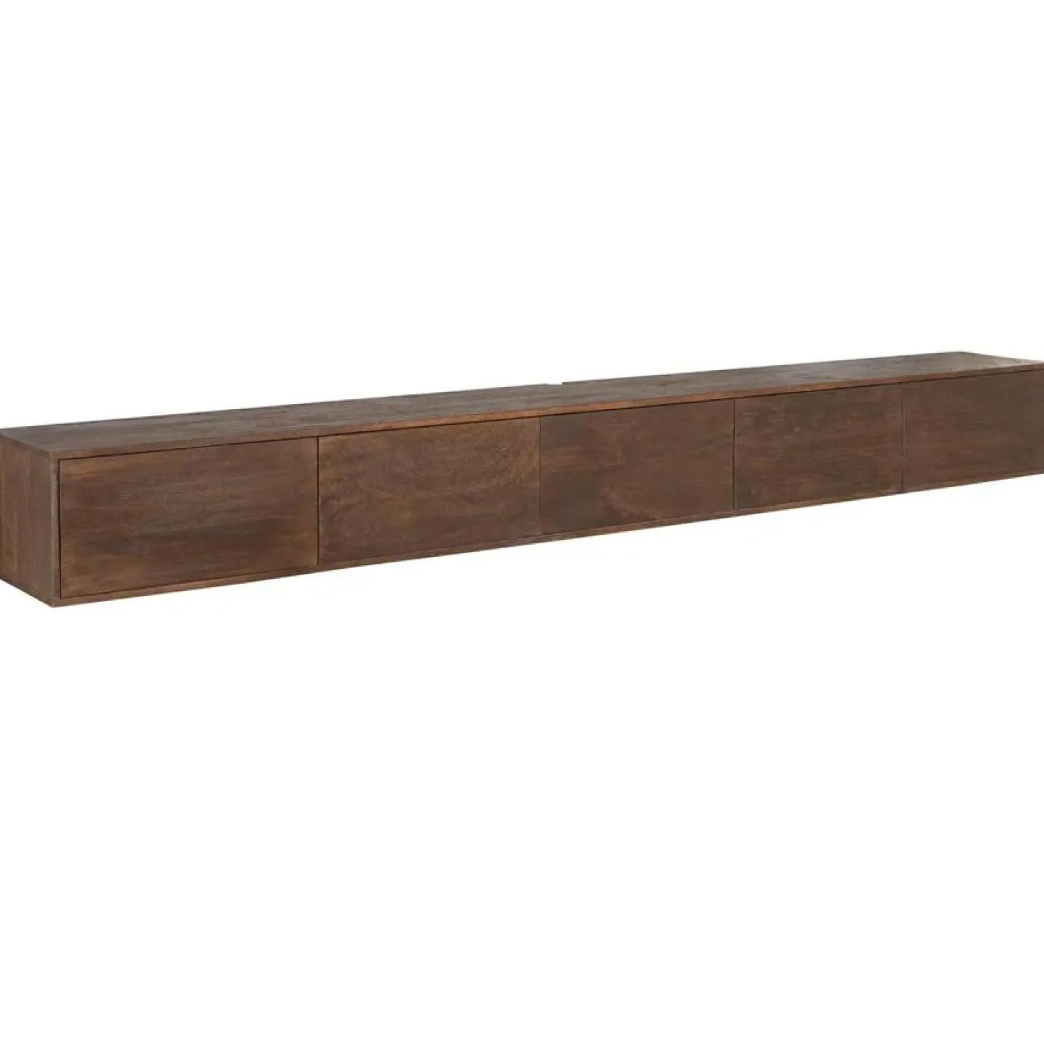 Zwevend Tv meubel Melanie Walnoot 280cm