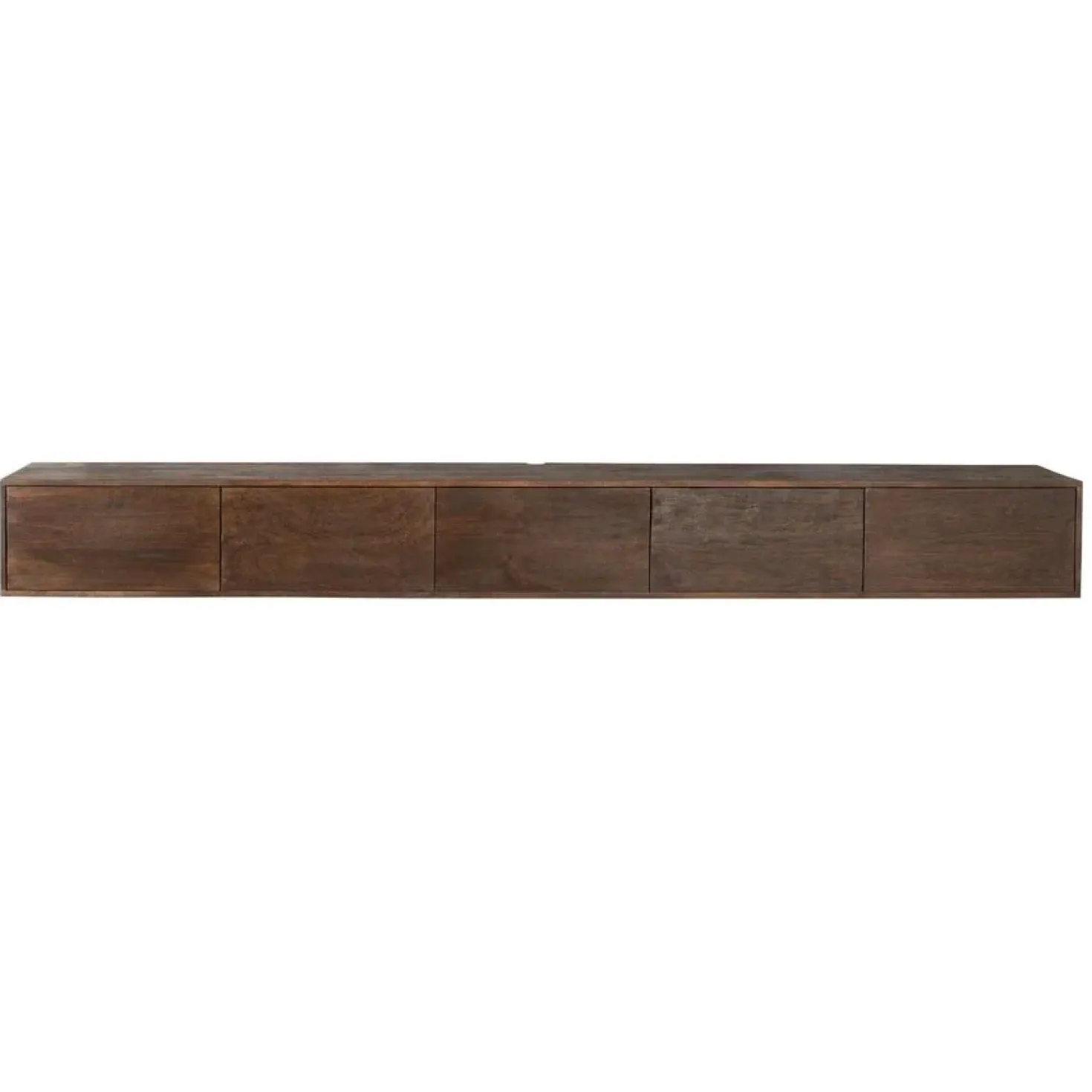 Zwevend Tv meubel Melanie Walnoot 280cm
