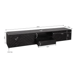 Zwevend Tv meubel Scandi 180 cm