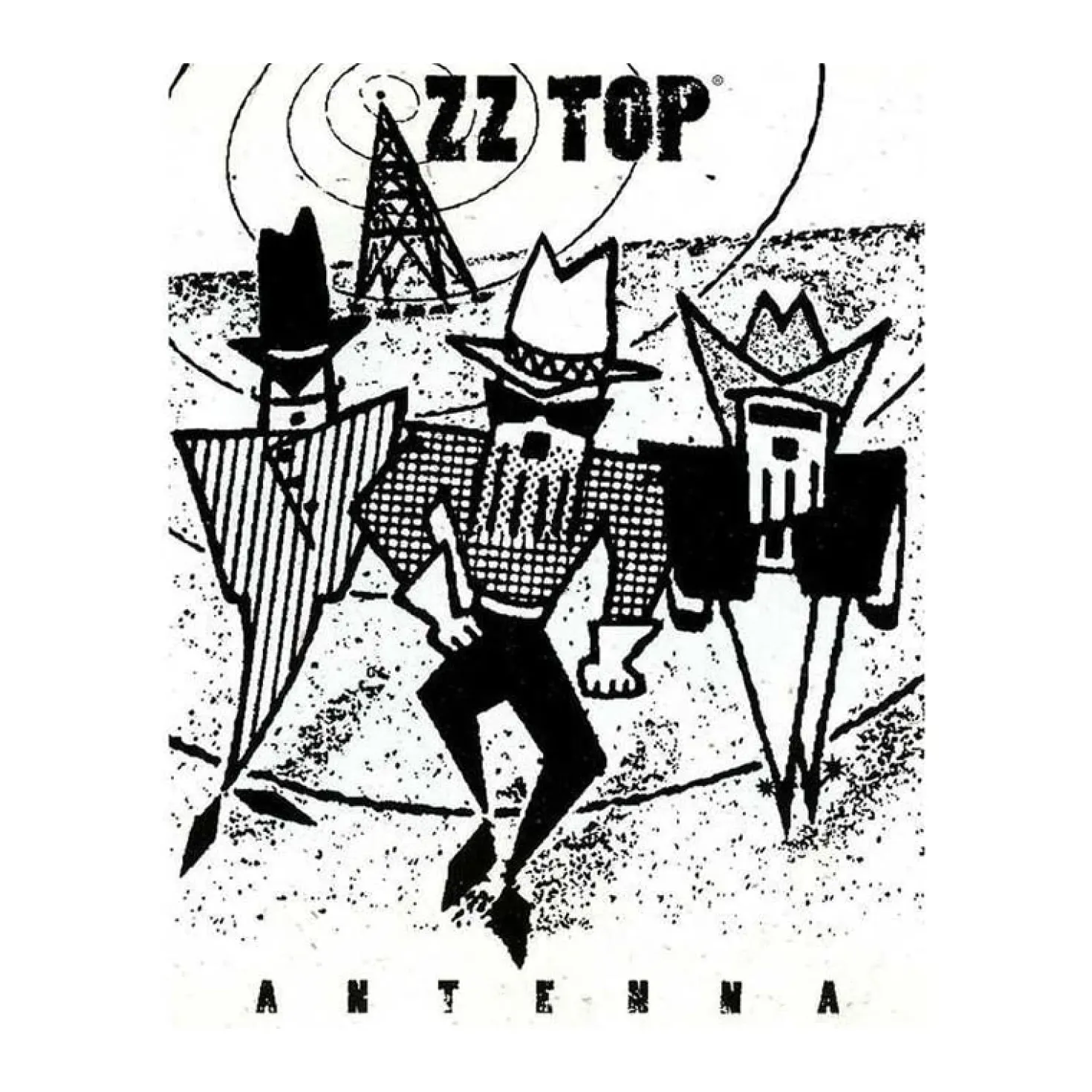 ZZTOP Antenna- metalen bord